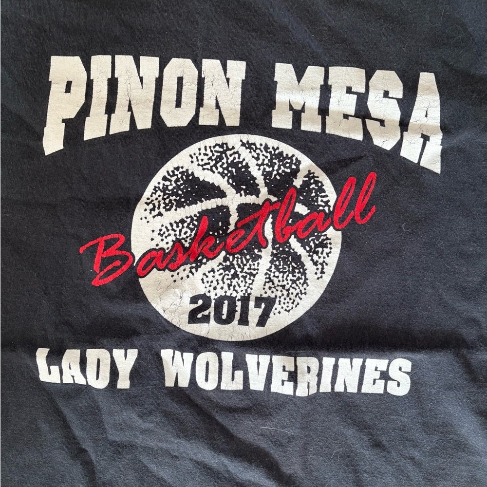 C Port And Company Pinon Mesa Basketball 2017 Lady Wolverines School Shirt - Picture 2 of 5